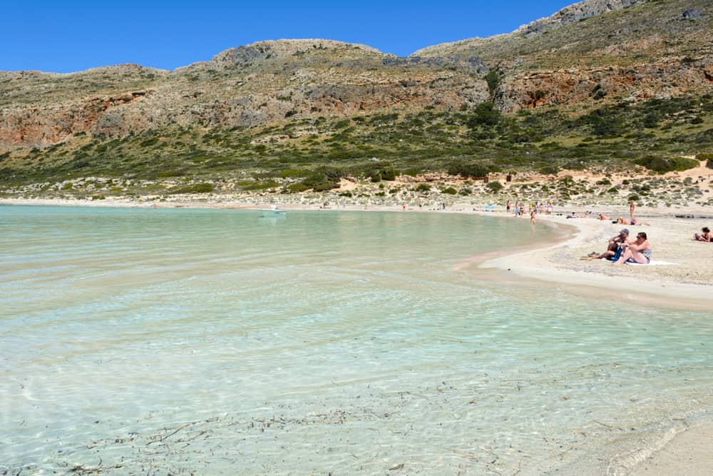 The beach in Balos